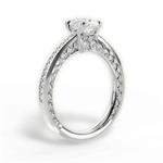 Donna Pear Cut Lab Grown Diamond 14Kt White Gold Engagement Ring - View 2