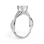 Aubrey Round Cut Lab Grown Diamond 14Kt White Gold Engagement Ring - View 2