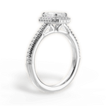 Jenny Emerald Cut Lab Grown Diamond 18Kt White Gold Engagement Ring - View 3