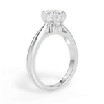 Beverly Pear Cut Lab Grown Diamond 14Kt White Gold Engagement Ring - View 2