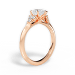 Celeste Pear Cut Lab Grown Diamond 18Kt Rose Gold Engagement Ring - View 4