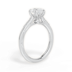 Christina Pear Cut Lab Grown Diamond 14Kt White Gold Engagement Ring - View 2