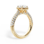 Lucy Pear Cut Lab Grown Diamond 18Kt Yellow Gold Engagement Ring - View 2