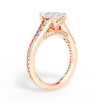 Leslie Radiant Cut Lab Grown Diamond 18Kt Rose Gold Engagement Ring - View 4