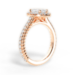 Kim Marquise Cut Lab Grown Diamond 18Kt Rose Gold Engagement Ring - View 3