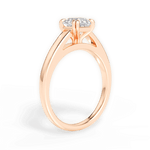Courtney Asscher Cut Lab Grown Diamond 18Kt Rose Gold Engagement Ring - View 4