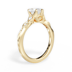 Cassie Heart Cut Lab Grown Diamond 18Kt Yellow Gold Engagement Ring - View 4
