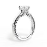 Carrie Radiant Cut Lab Grown Diamond 14Kt White Gold Engagement Ring - View 3