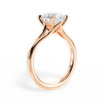 Anita Round Cut Lab Grown Diamond 18Kt Rose Gold Engagement Ring - View 2