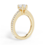 Katelyn Heart Cut Lab Grown Diamond 18Kt Yellow Gold Engagement Ring - View 2
