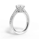 Elise Pear Cut Lab Grown Diamond 14Kt White Gold Engagement Ring - View 3