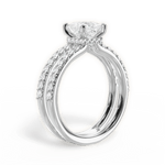 Christie Princess Cut Lab Grown Diamond Platinum Engagement Ring - View 4