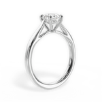 Angie Round Cut Lab Grown Diamond Platinum Engagement Ring - View 4