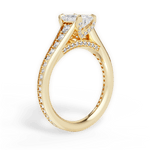 Leslie Emerald Cut Lab Grown Diamond 18Kt Yellow Gold Engagement Ring - View 4