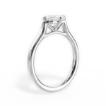 Bernadette Emerald Cut Lab Grown Diamond 14Kt White Gold Engagement Ring - View 3