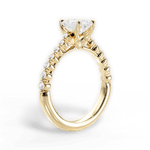 Dana Emerald Cut Lab Grown Diamond 18Kt Yellow Gold Engagement Ring - View 3