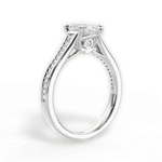 Delia Marquise Cut Lab Grown Diamond 14Kt White Gold Engagement Ring - View 3