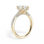 Laura Marquise Cut Lab Grown Diamond 18Kt Yellow Gold Engagement Ring - View 3