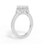 Julia Radiant Cut Lab Grown Diamond 14Kt White Gold Engagement Ring - View 3