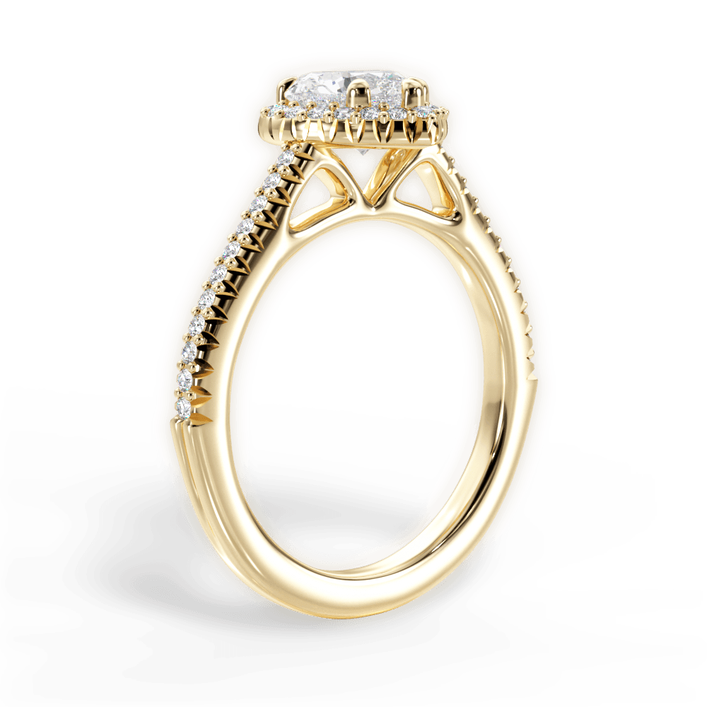 Jenny Heart Cut Lab Grown Diamond 18Kt Yellow Gold Engagement Ring - View 3