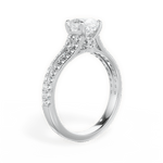 Kendra Cushion Cut Lab Grown Diamond 14Kt White Gold Engagement Ring - View 2
