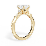 Cassie Radiant Cut Lab Grown Diamond 18Kt Yellow Gold Engagement Ring - View 2