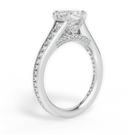 Leslie Marquise Cut Lab Grown Diamond 14Kt White Gold Engagement Ring - View 3