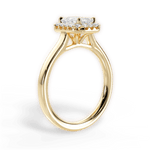 Fiona Emerald Cut Lab Grown Diamond 18Kt Yellow Gold Engagement Ring - View 2