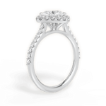 Leah Heart Cut Lab Grown Diamond 18Kt White Gold Engagement Ring - View 3