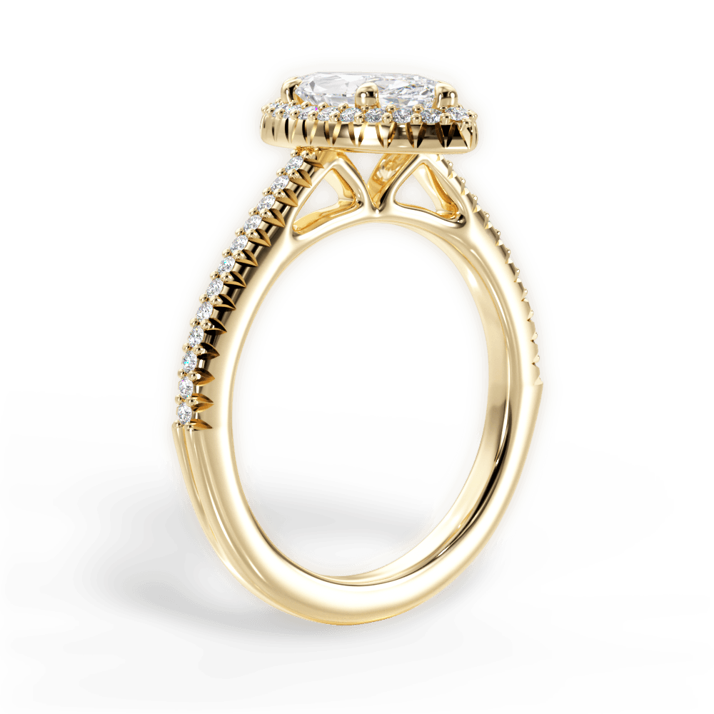 Jenny Marquise Cut Lab Grown Diamond 18Kt Yellow Gold Engagement Ring - View 3