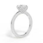 Gemma Pear Cut Lab Grown Diamond Platinum Engagement Ring - View 2