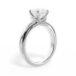 Florence Princess Cut Lab Grown Diamond 18Kt White Gold Engagement Ring - View 2
