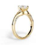 Isabel Pear Cut Lab Grown Diamond 18Kt Yellow Gold Engagement Ring - View 2