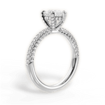 Lisa Pear Cut Lab Grown Diamond 14Kt White Gold Engagement Ring - View 3