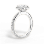 Joanne Radiant Cut Lab Grown Diamond 14Kt White Gold Engagement Ring - View 2