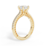 Gilda Round Cut Lab Grown Diamond 18Kt Yellow Gold Engagement Ring - View 2
