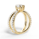 Lauren Heart Cut Lab Grown Diamond 18Kt Yellow Gold Engagement Ring - View 2