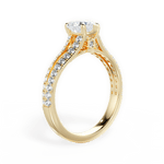 Kendra Heart Cut Lab Grown Diamond 18Kt Yellow Gold Engagement Ring - View 2
