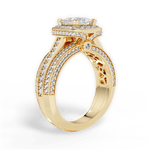 Madison Princess Cut Lab Grown Diamond 18Kt Yellow Gold Engagement Ring - View 2