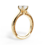 Carrie Cushion Cut Lab Grown Diamond 18Kt Yellow Gold Engagement Ring - View 2