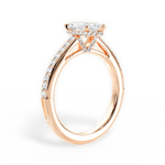 Joan Marquise Cut Lab Grown Diamond 18Kt Rose Gold Engagement Ring - View 2