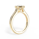 Deanna Round Cut Lab Grown Diamond 18Kt Yellow Gold Engagement Ring - View 2