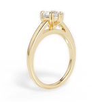 Courtney Heart Cut Lab Grown Diamond 18Kt Yellow Gold Engagement Ring - View 4