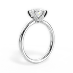 Angelica Round Cut Lab Grown Diamond 14Kt White Gold Engagement Ring - View 4