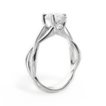 Aubrey Pear Cut Lab Grown Diamond Platinum Engagement Ring - View 3