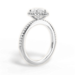 Joanne Pear Cut Lab Grown Diamond Platinum Engagement Ring - View 3