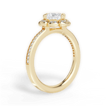 Hayley Princess Cut Lab Grown Diamond 18Kt Yellow Gold Engagement Ring - View 2