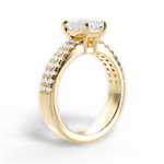 Kayla Radiant Cut Lab Grown Diamond 18Kt Yellow Gold Engagement Ring - View 3