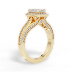 Lillian Emerald Cut Lab Grown Diamond 18Kt Yellow Gold Engagement Ring - View 2