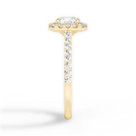 Ingrid Cushion Cut Lab Grown Diamond 18Kt Yellow Gold Engagement Ring - View 4